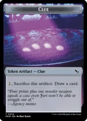Clue (0014) // Art Card (0041) Double-Sided Token - Foil